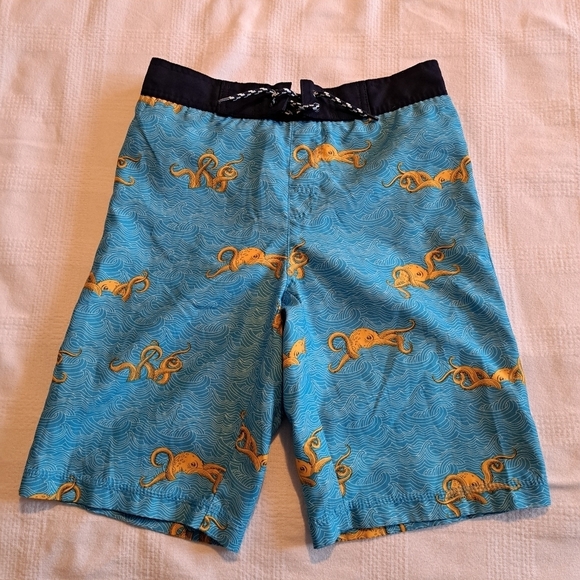 Gymboree boys size large or 10-12 octopus swim shorts - Picture 1 of 4